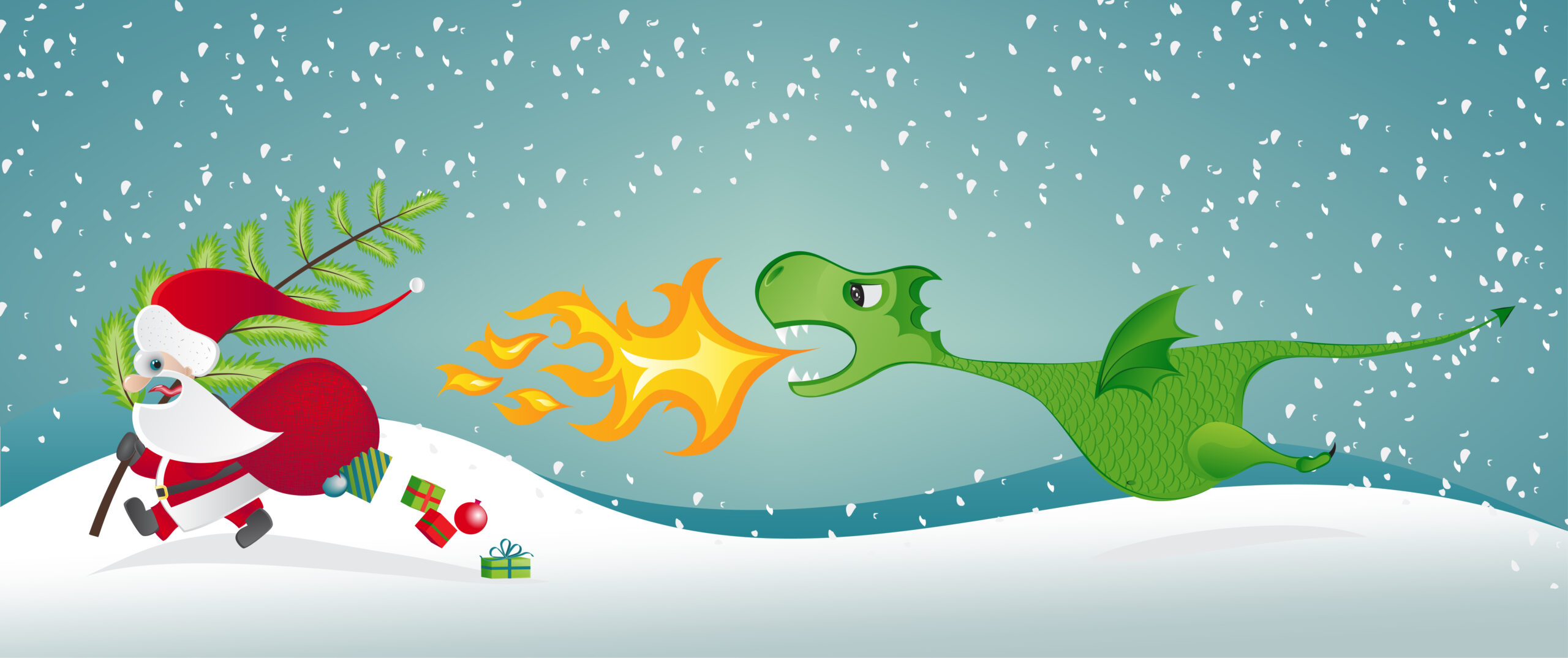 Twas the Night Before Christmas with Dragons